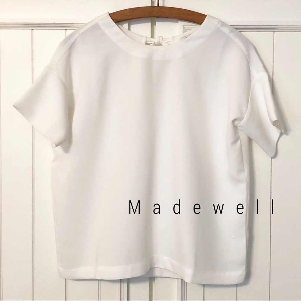 Madewell crepe premiere bow-back blouse